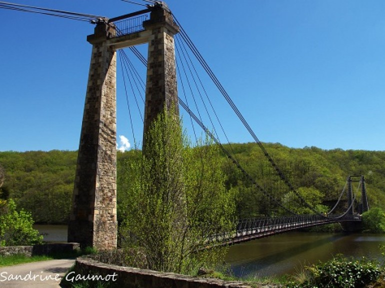 Pont suspendu Evaux- les- Bains Saint Marien-